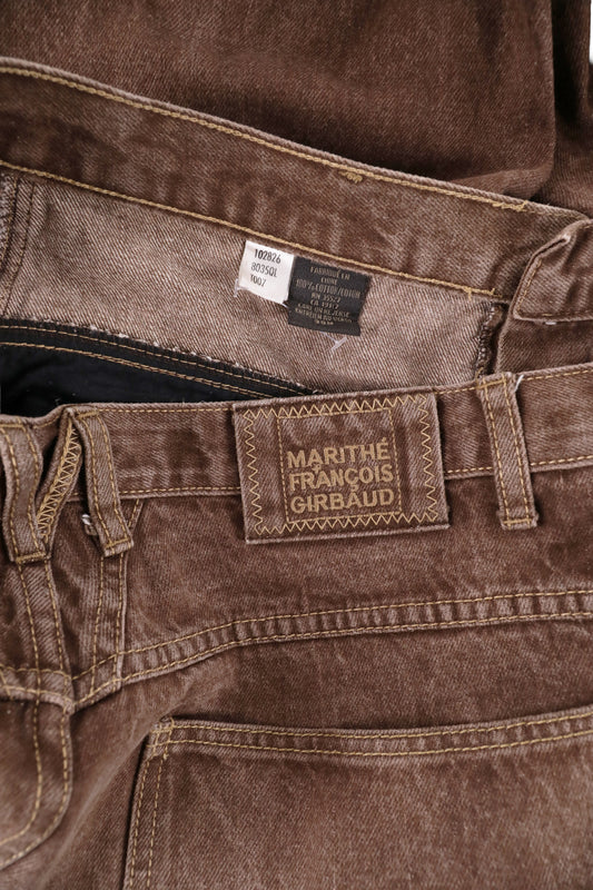 Marithe + Francois Girbaud Washed Baggy Denim W38