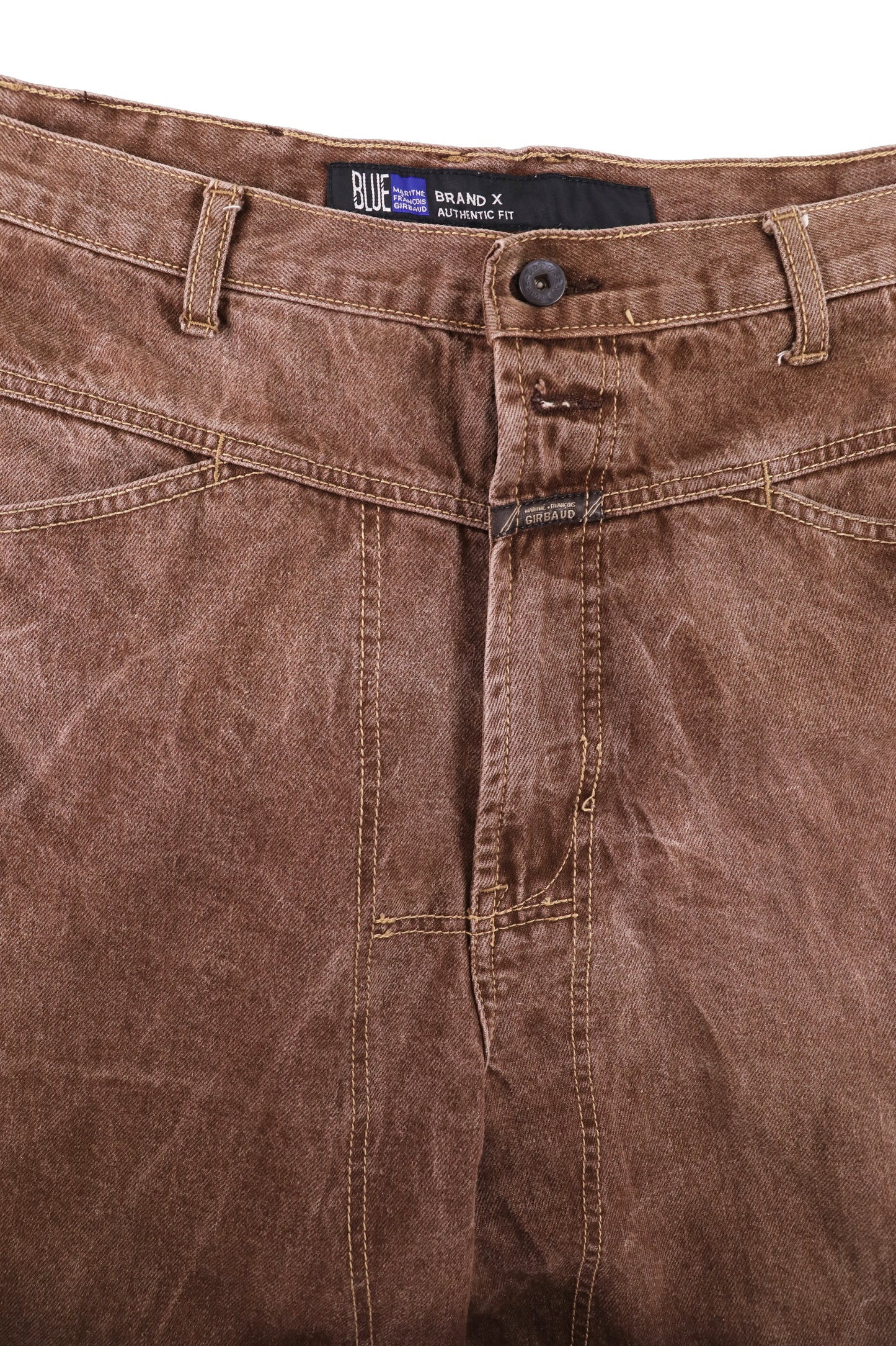 Marithe + Francois Girbaud Washed Baggy Denim W38