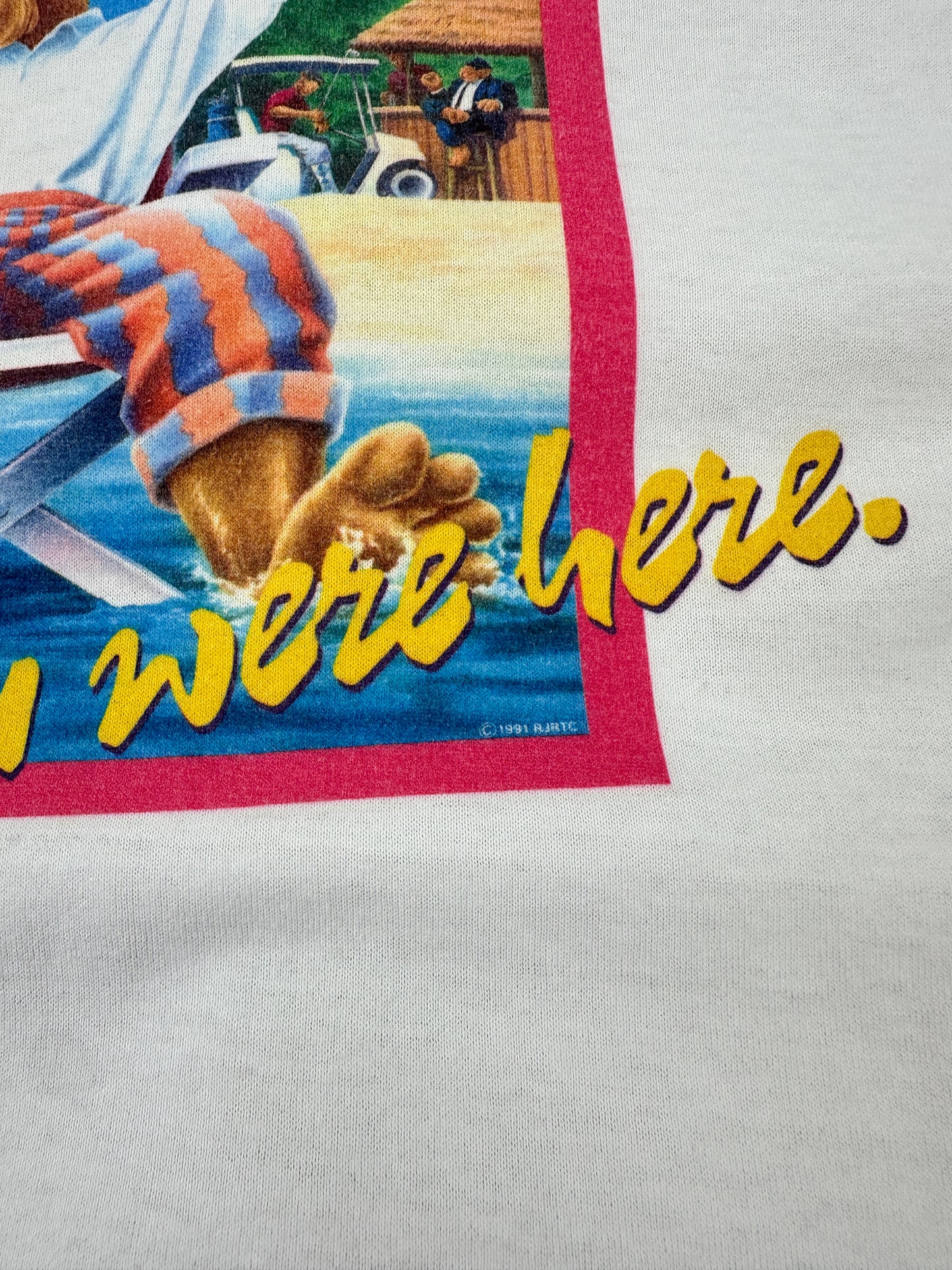 1991 Club Camel Member White Graphic Tee