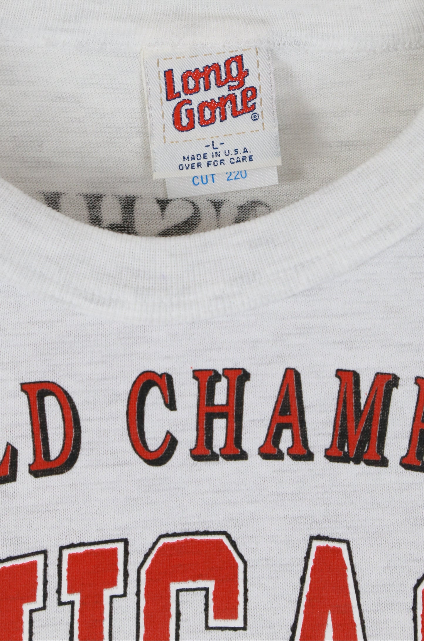 Long Gone Chicago Bulls Champion NBA Tee (Deadstock with Tag)
