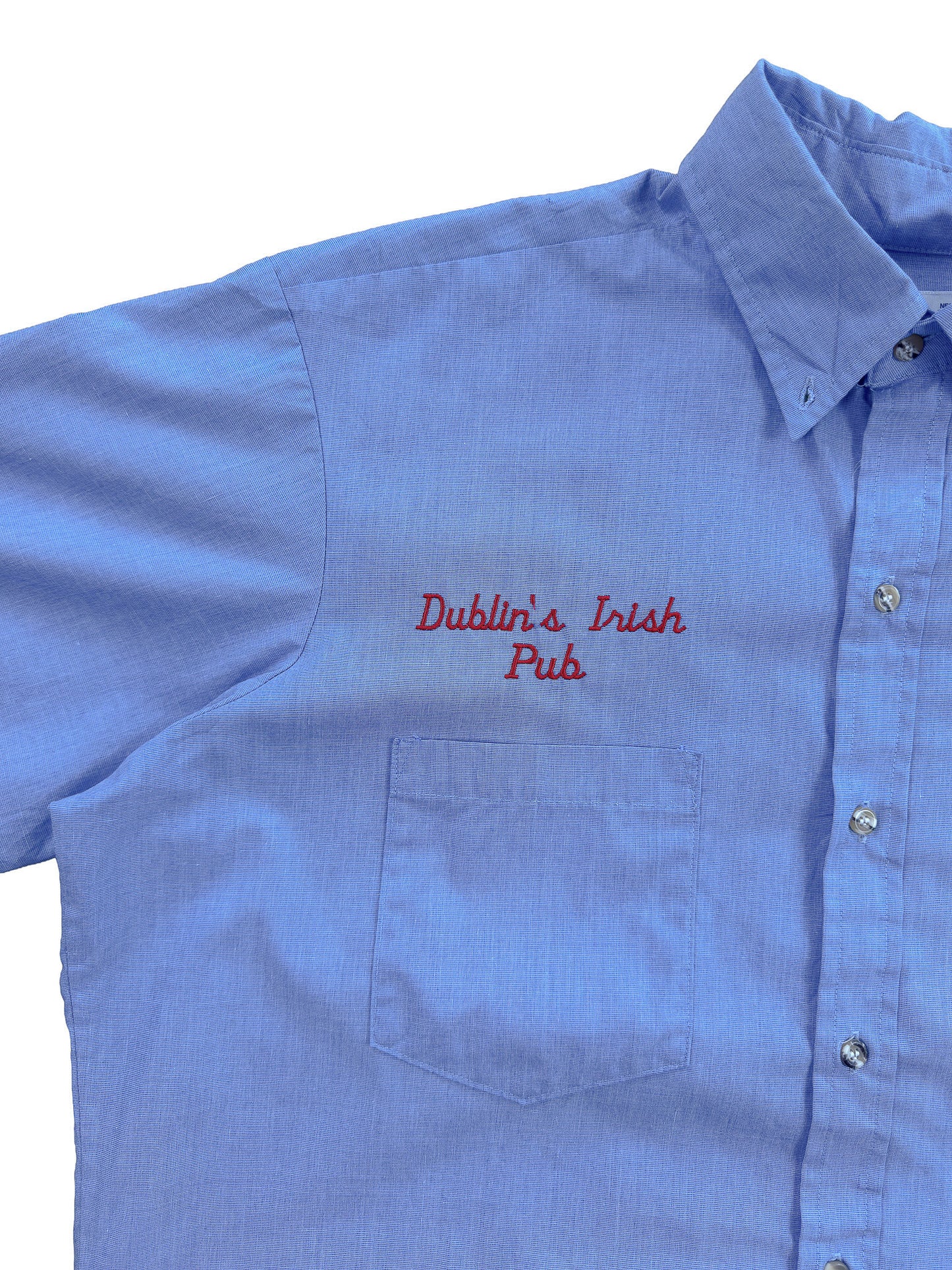 Vintage Miller Lite Beer Dublin's Irish Pub Work Shirt