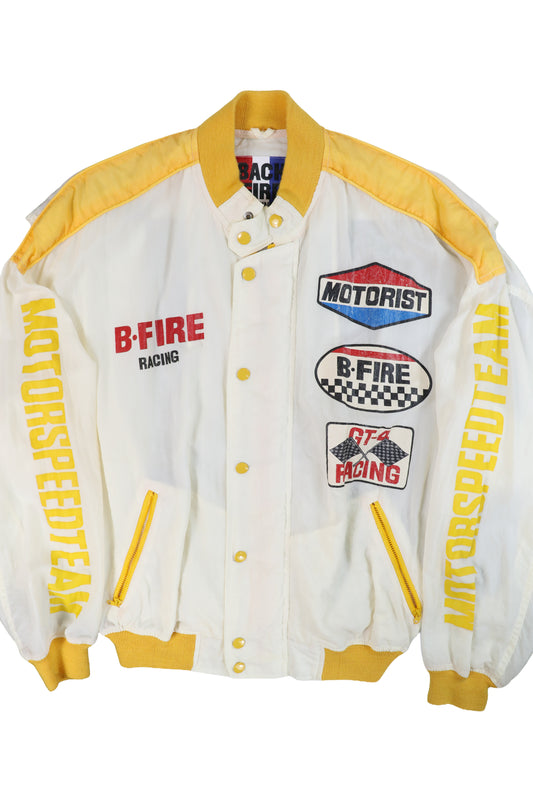 90's Back Fire Racing Motor Speed Team Racing Jacket