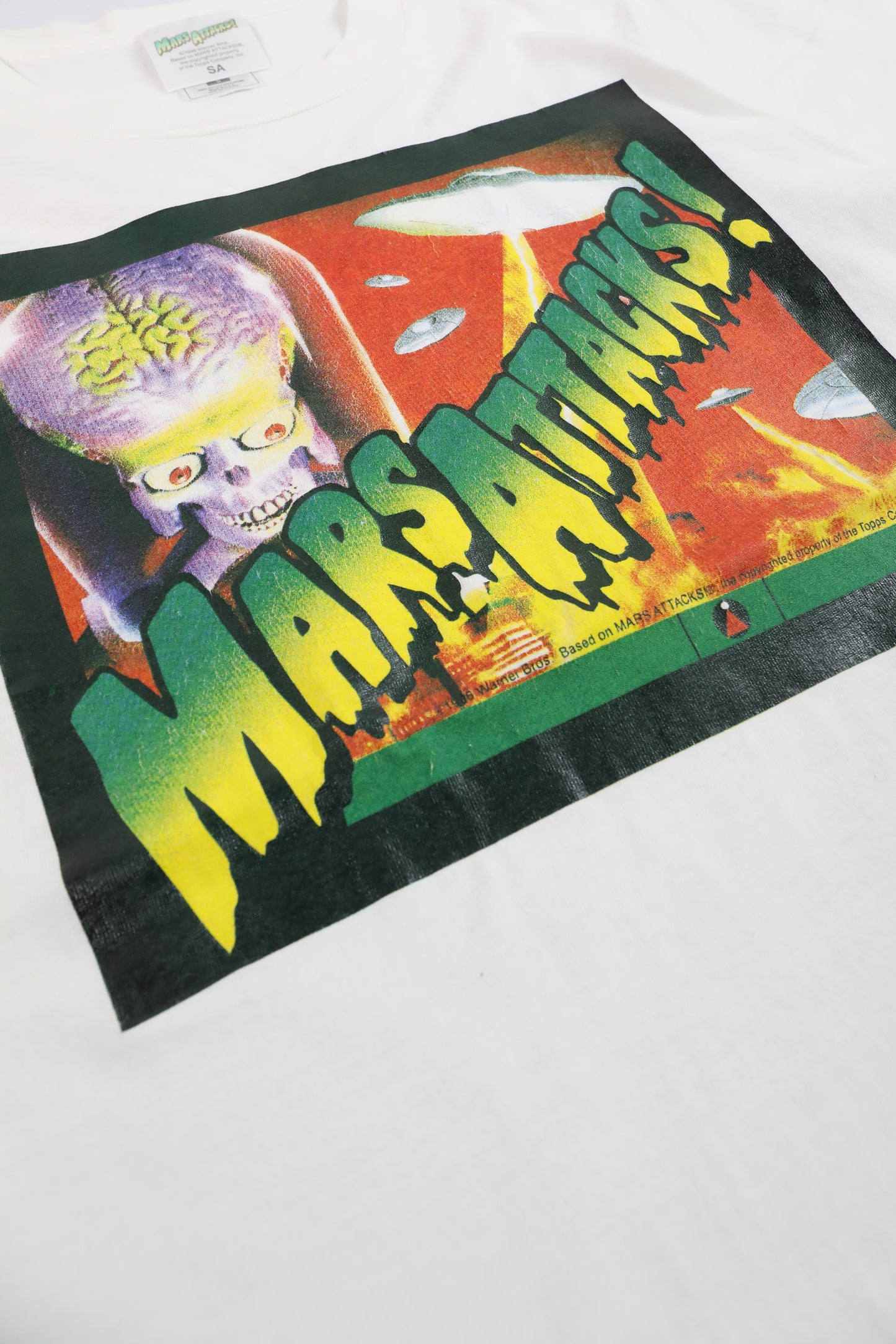1996 Mars Attacks! White Movie Tee