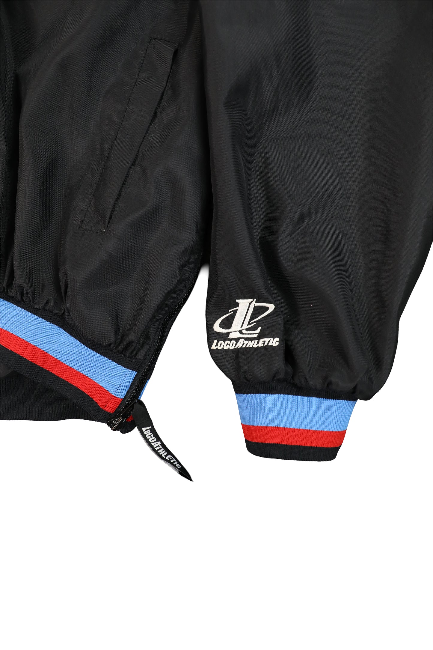 90's Logo Athletic NFL Tennessee Oilers Black Pullover Jacket