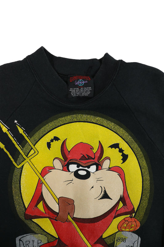 1993 Looney Tunes Taz Trick or Treat Sweater