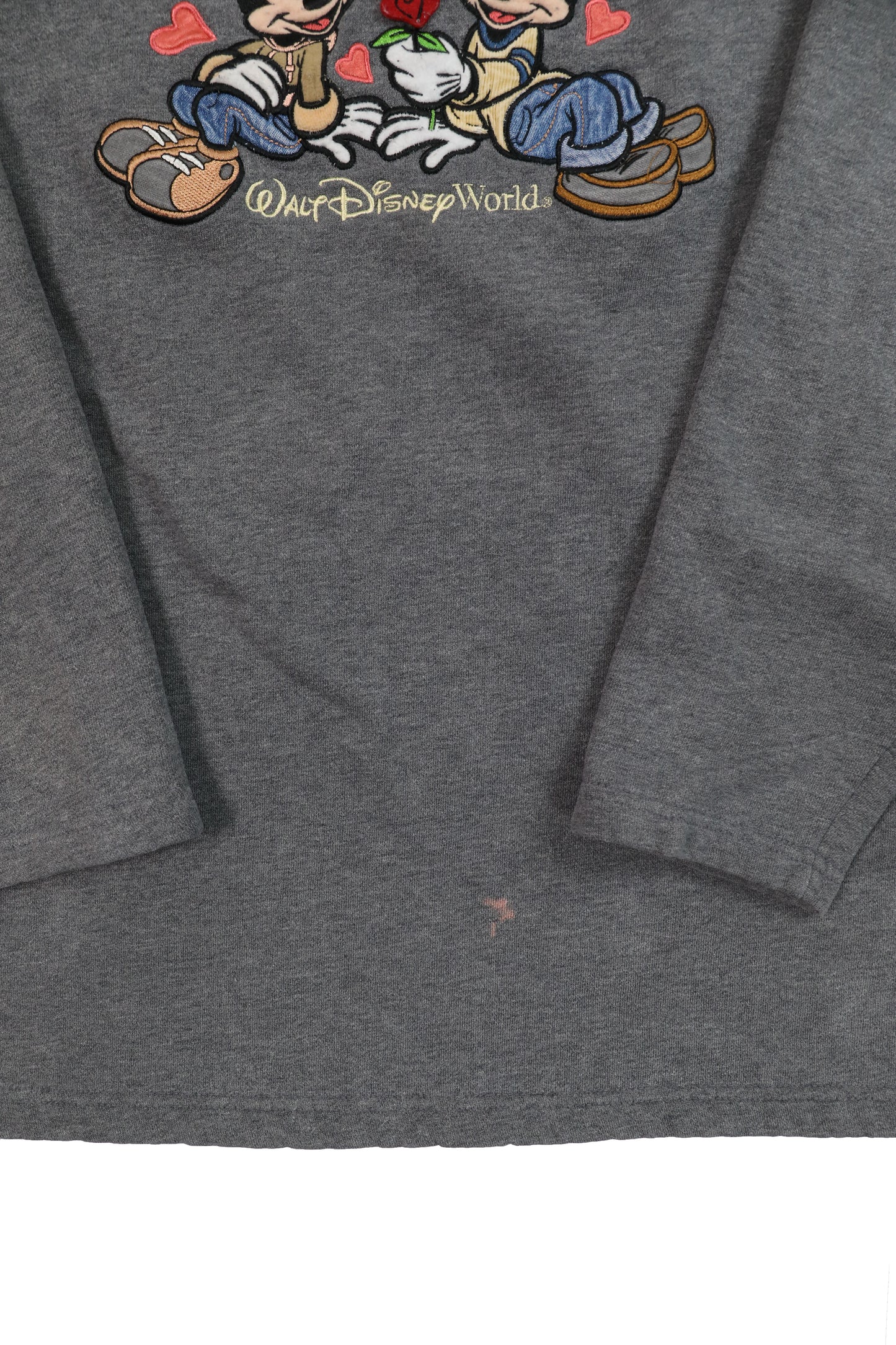 Walt Disneyworld Embroidered Mickey & Minnie 3/4 Sleeve Sweater