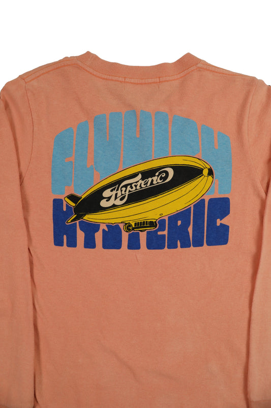 Hysteric Glamour Orange Graphic Long Sleeve Tee