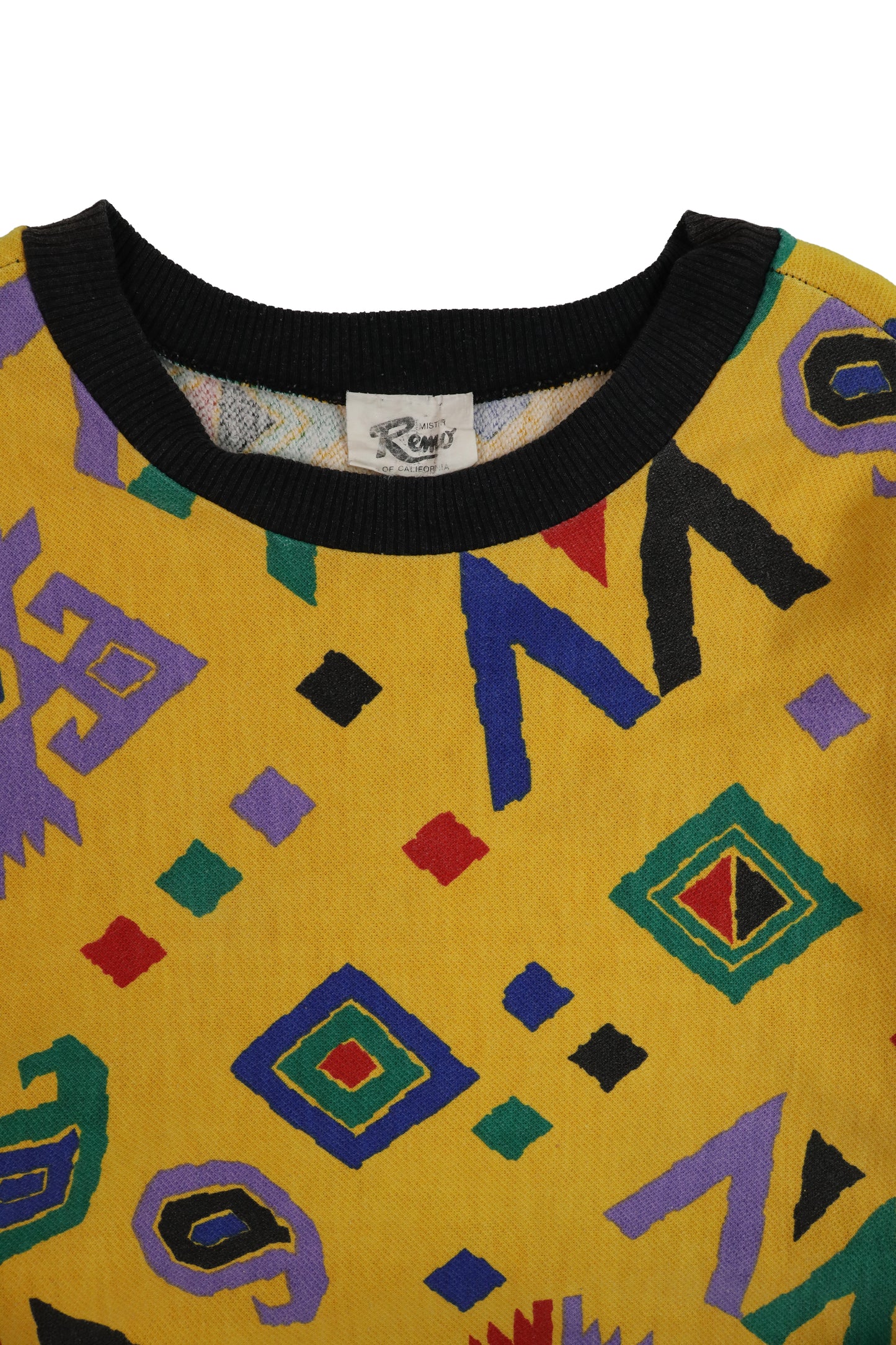 90s Multicolour Short Sleeve Sweater