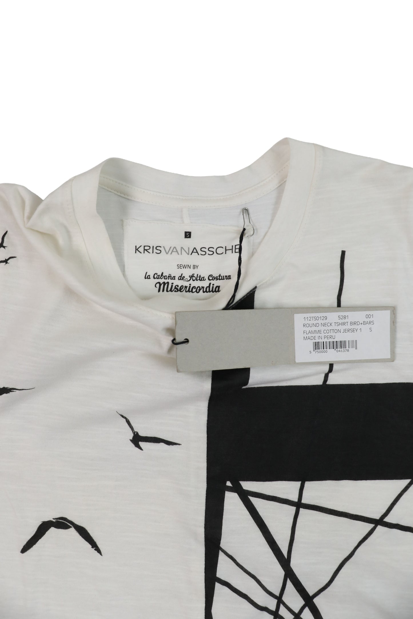 Kris Van Assche White Graphic Tee
