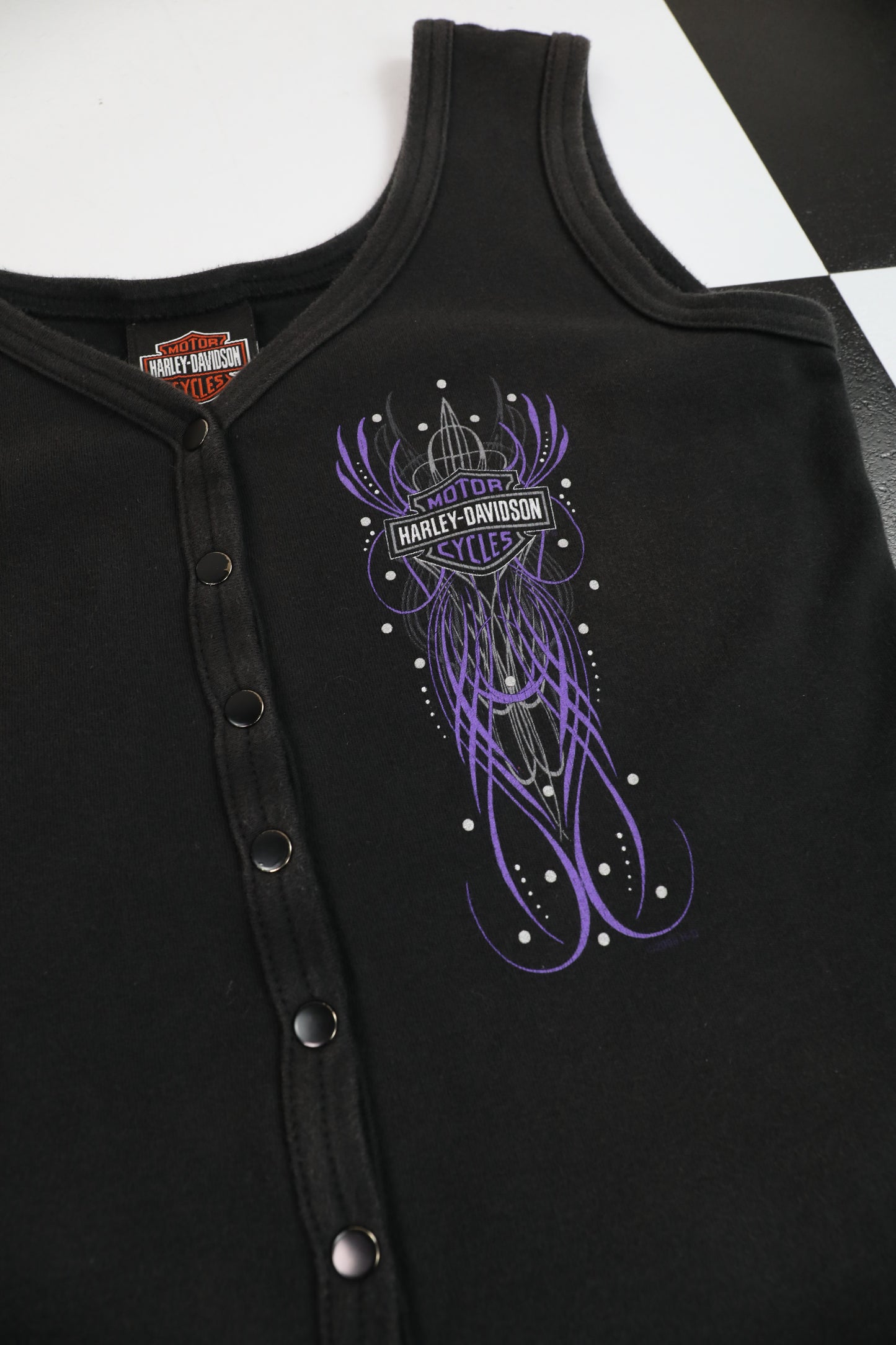 Harley Davidson Women Black Tank Top