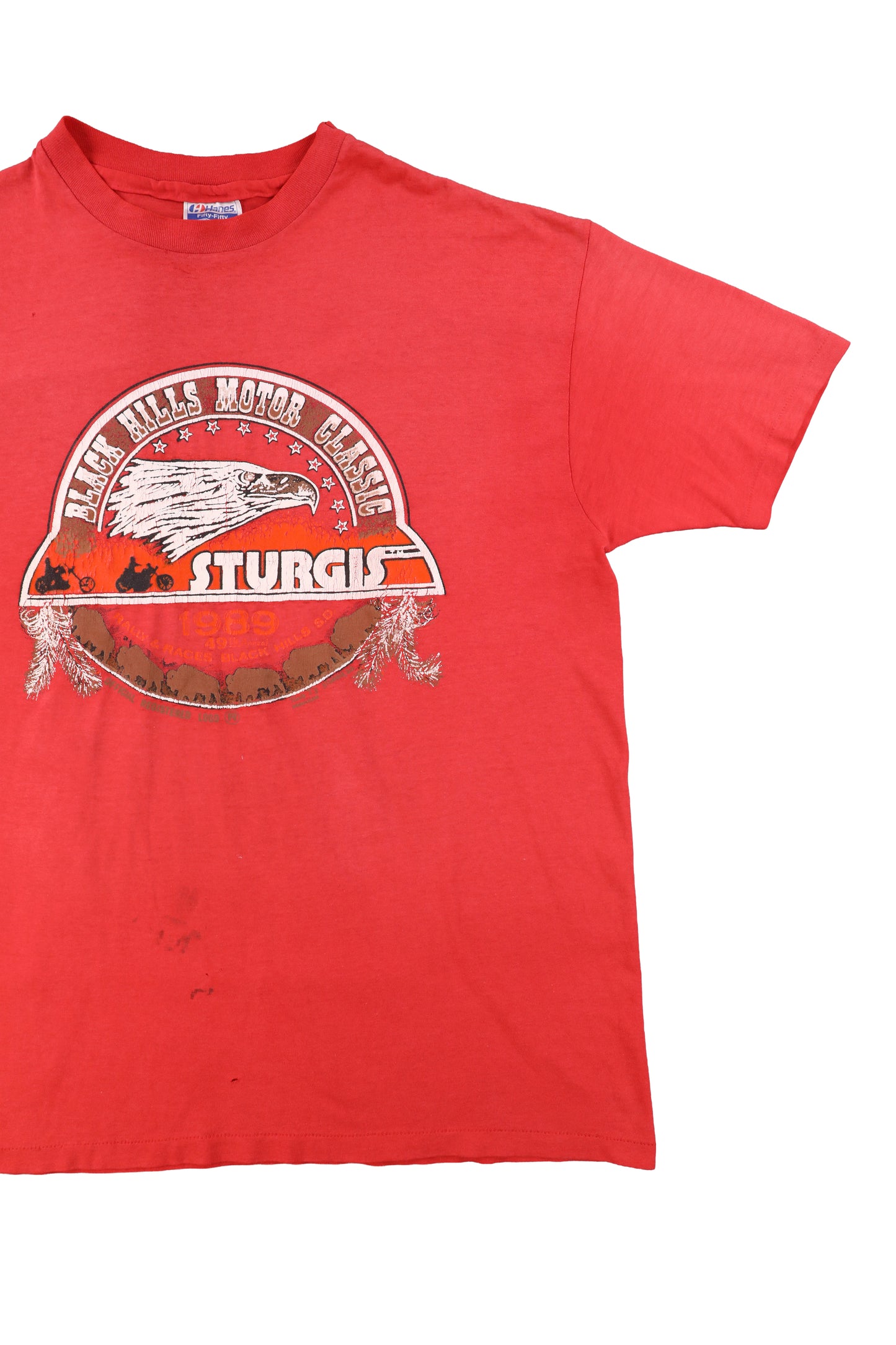 1989 Black Hills Motor Classic Sturgis Motorcycle Rally Tee