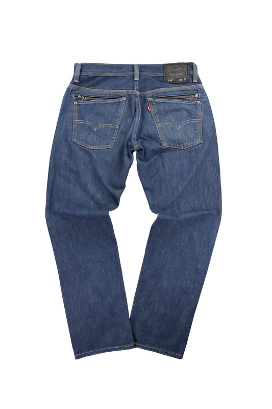 Levi's 514 Dark Indigo Denim Jeans W33L32