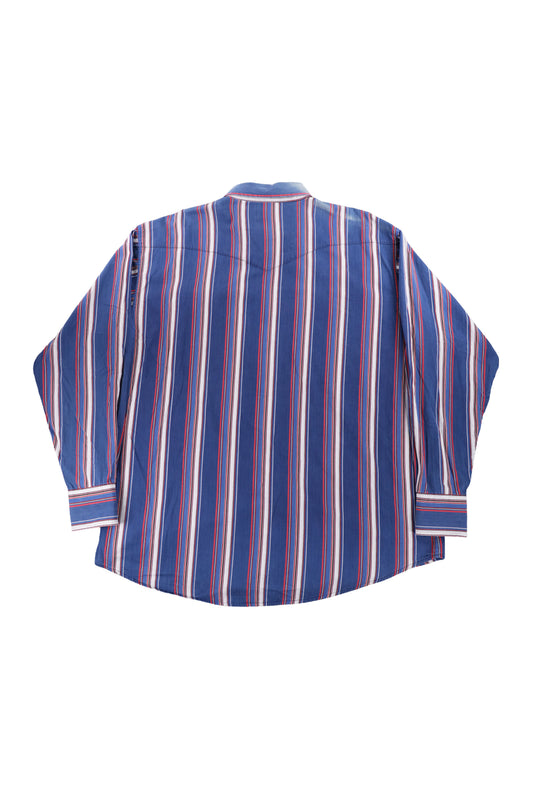 Wrangler Navy Striped Pattern Shirt