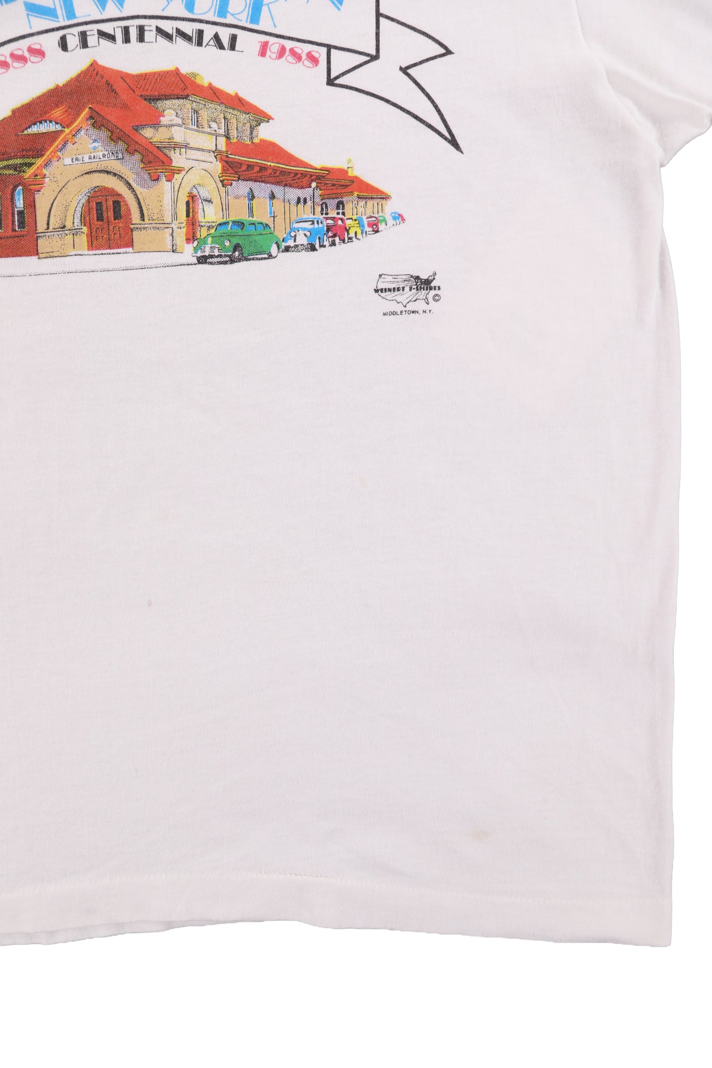 1988 Middletown New York Contennial Ringer Tee