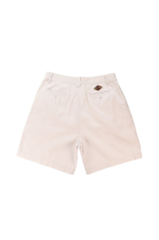 Camp David Beige Pleated Chino Shorts W36