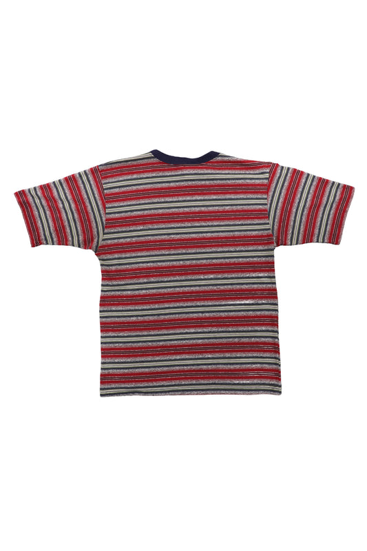Vintage Bugle Boy Multi-stripe Patterned Tee
