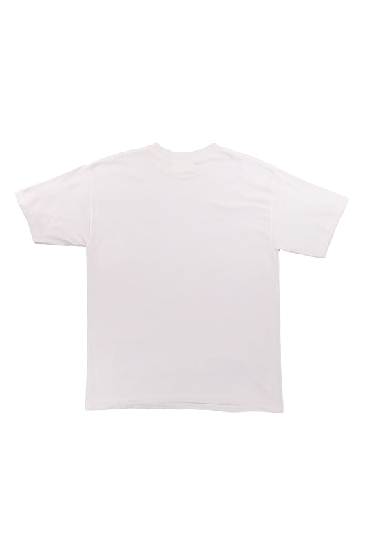 90's Stiches Embroidered White Graphic Tee
