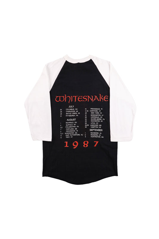 1987 Whitesnake Concert Tour Raglan Shirt