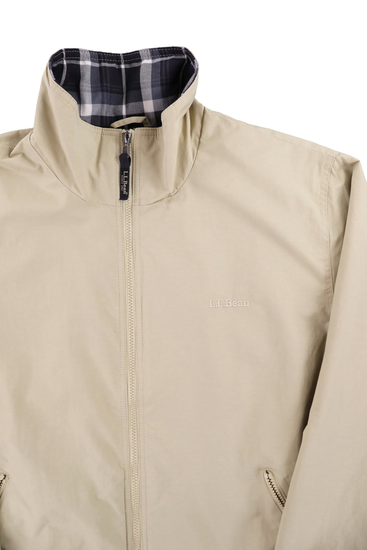 L.L. Bean Men's Khaki Warm-Up Jacket