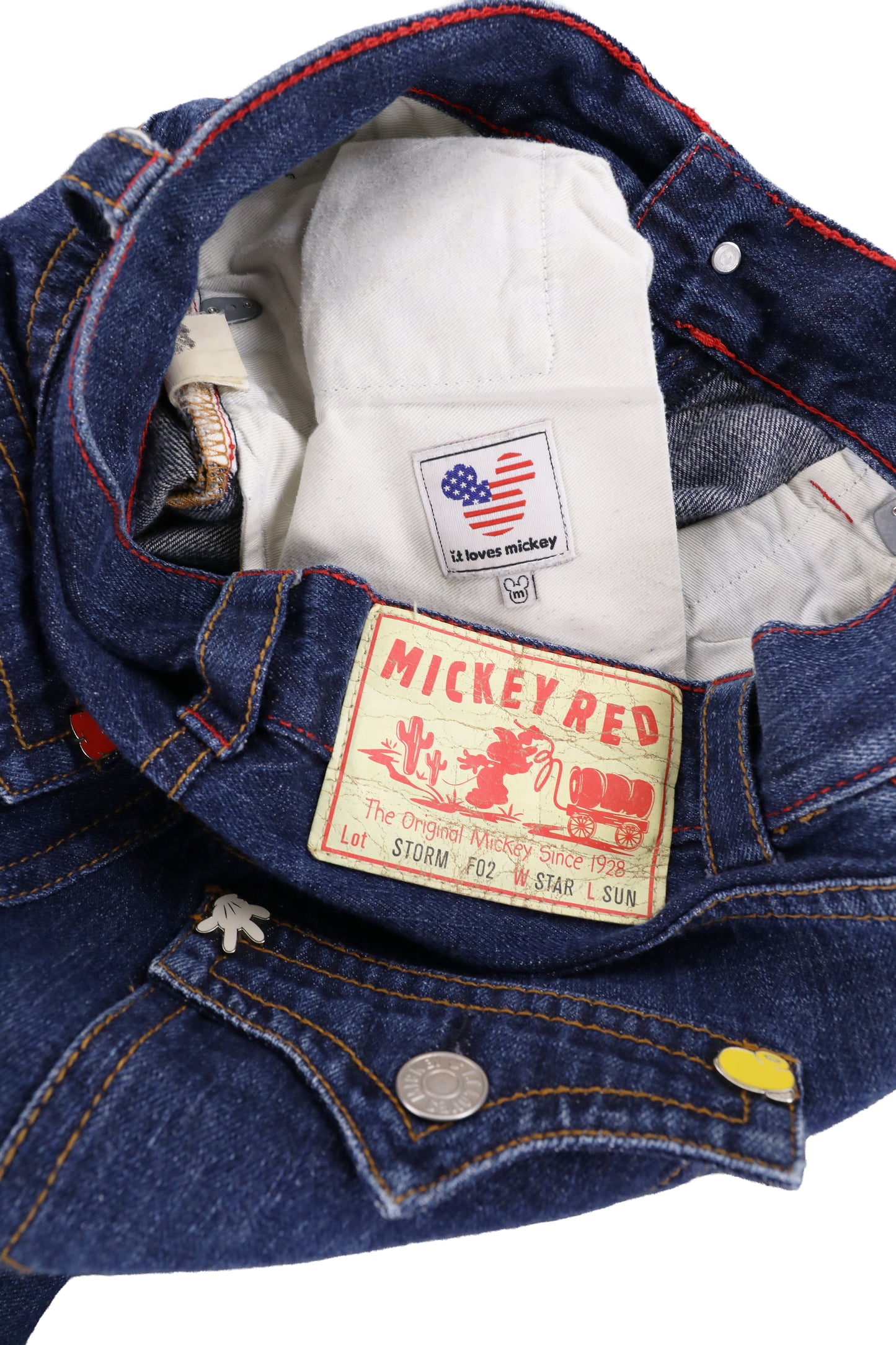 Mickey Red Denim W27 Size M