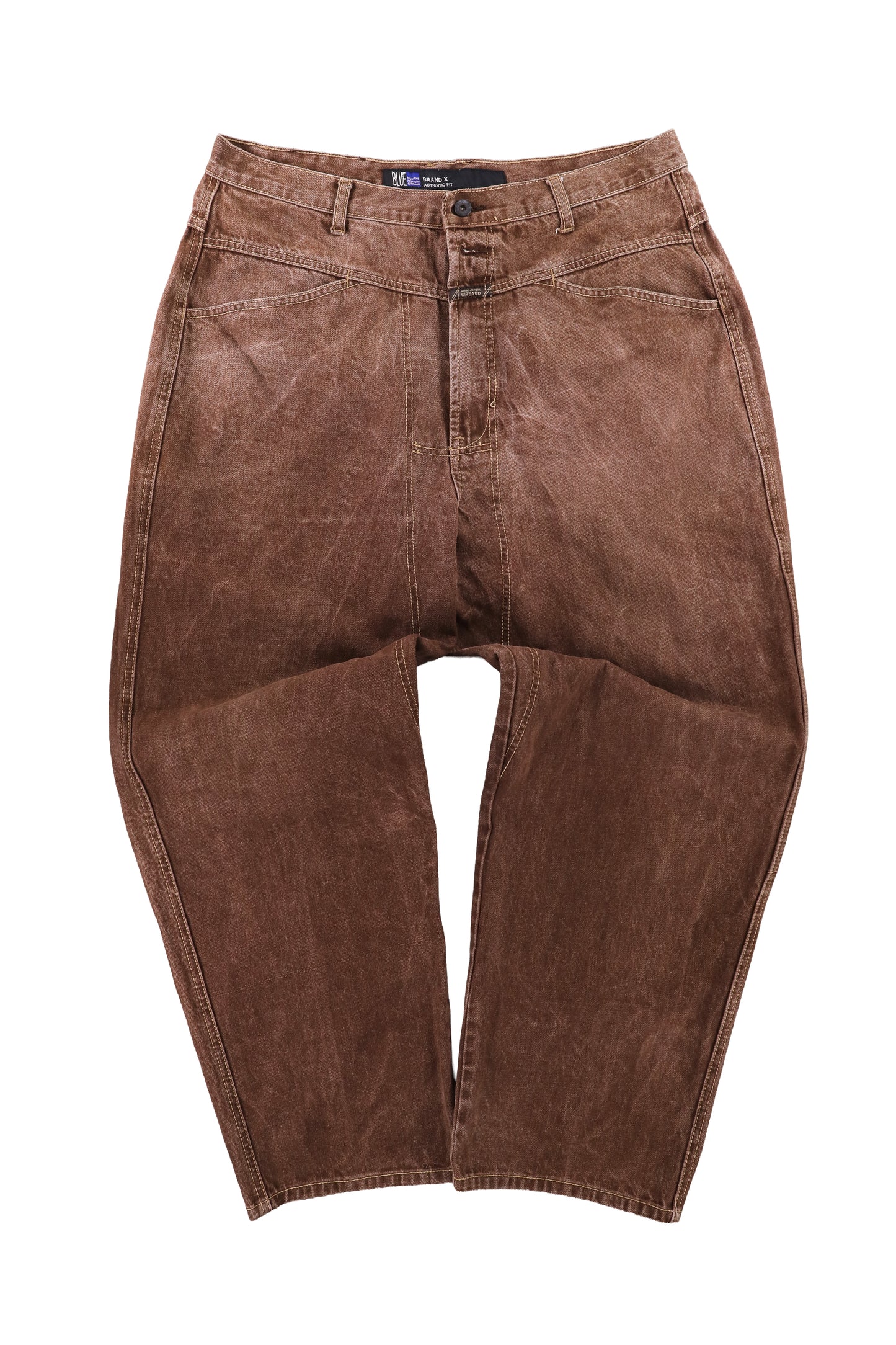 Marithe + Francois Girbaud Washed Baggy Denim W38