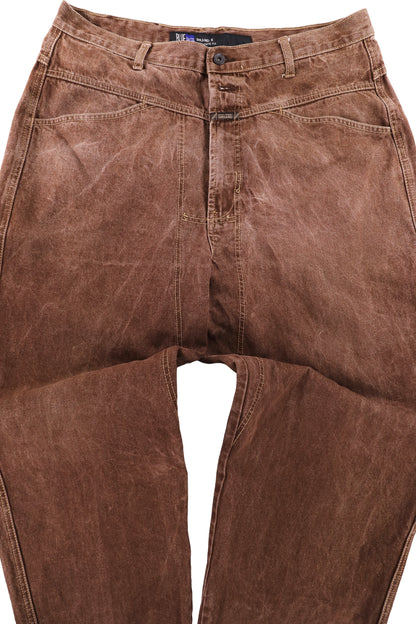 Marithe + Francois Girbaud Washed Baggy Denim W38