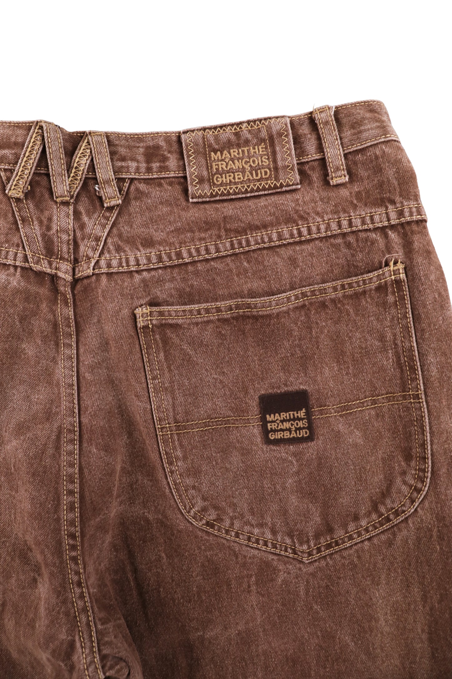 Marithe + Francois Girbaud Washed Baggy Denim W38