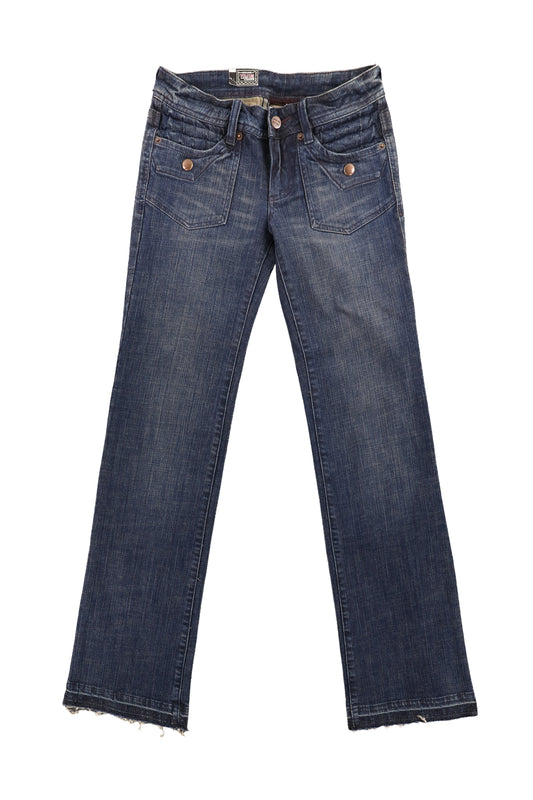 Volcom Brand Jeans Washed Flare Jeans Size 1