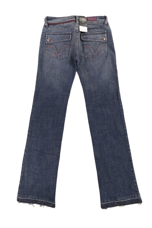 Volcom Brand Jeans Washed Flare Jeans Size 1