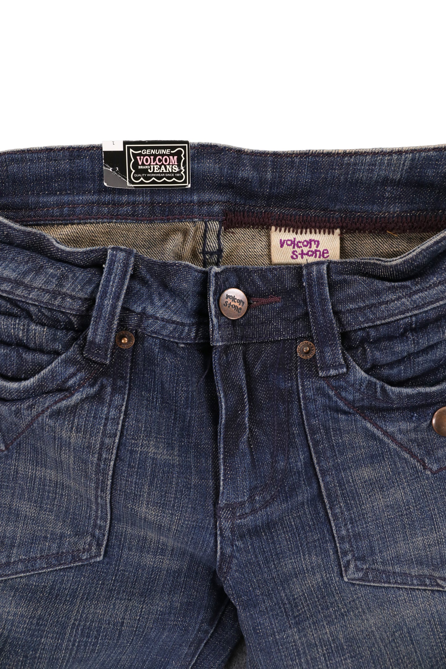 Volcom Brand Jeans Washed Flare Jeans Size 1