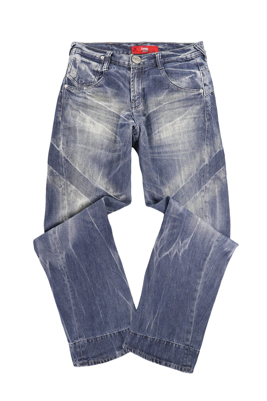 Evisu Denim Jeans with Embroidered Tiger W30L32