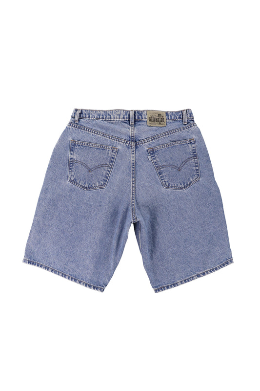 Levi's Silver Tab Loose Blue Denim Shorts W36