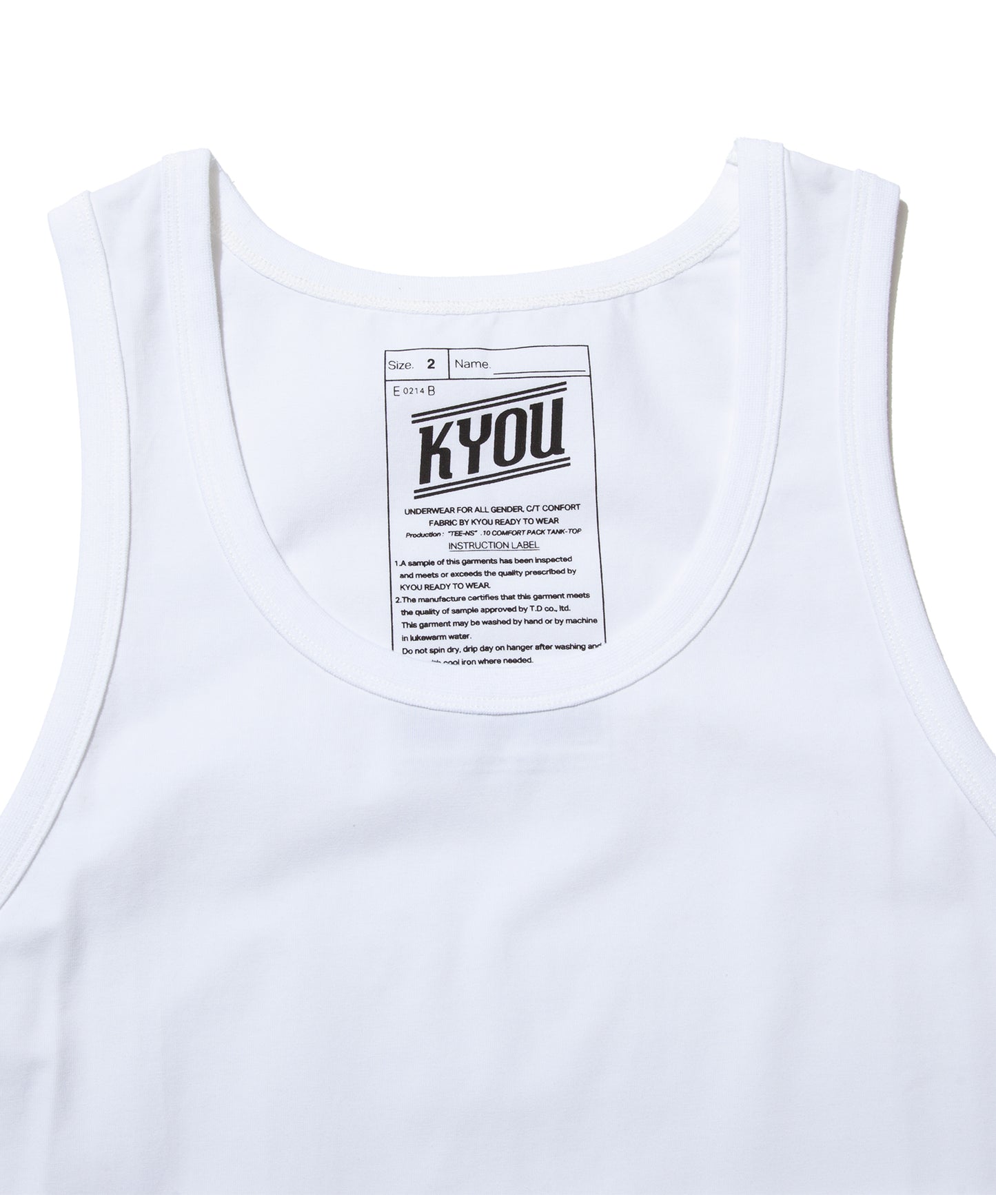 "UNDERS".02 COFORT TANK TOPS
