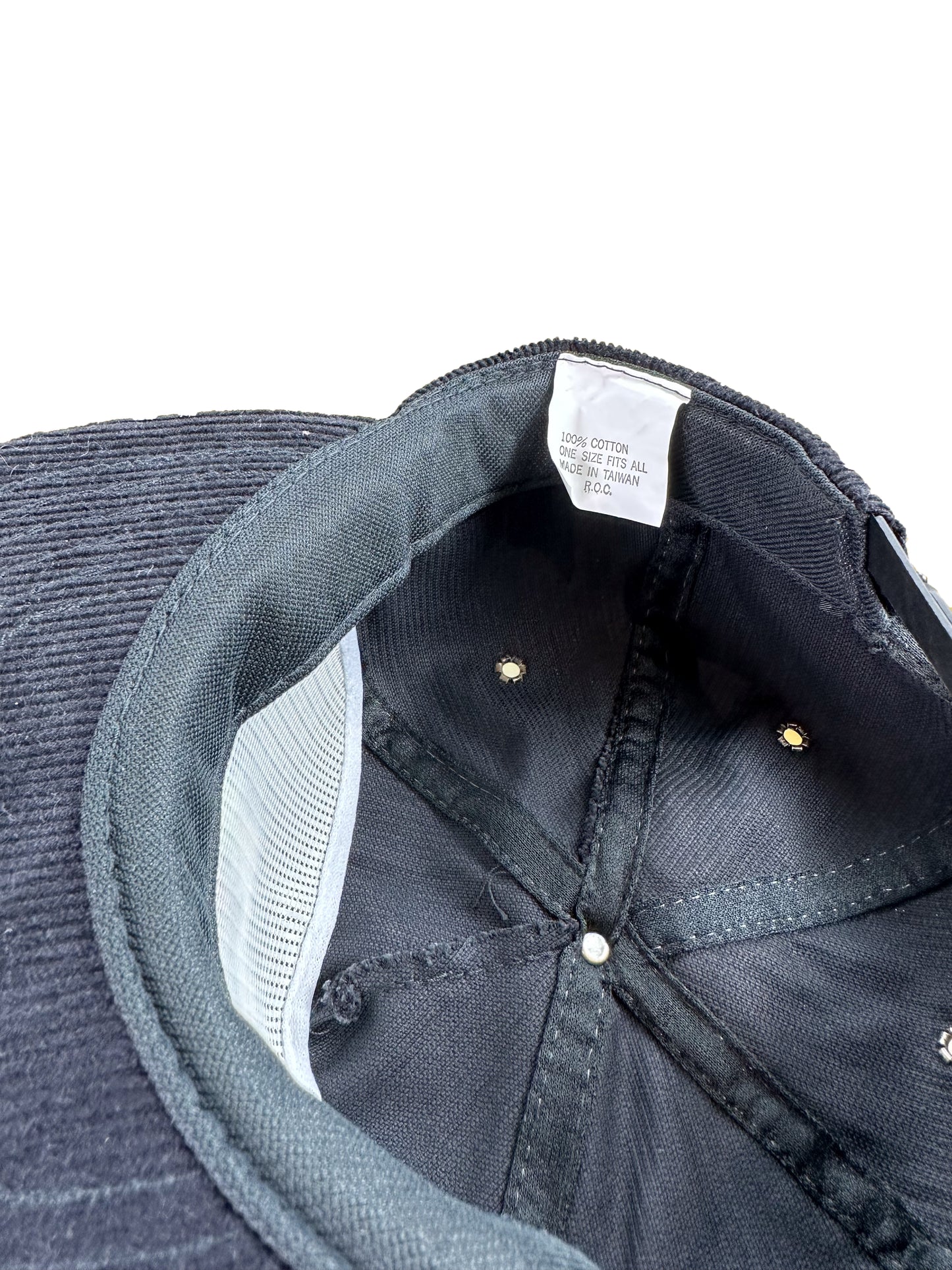 Vintage Camel "Smooth Character" Black Corduroy Snapback Cap