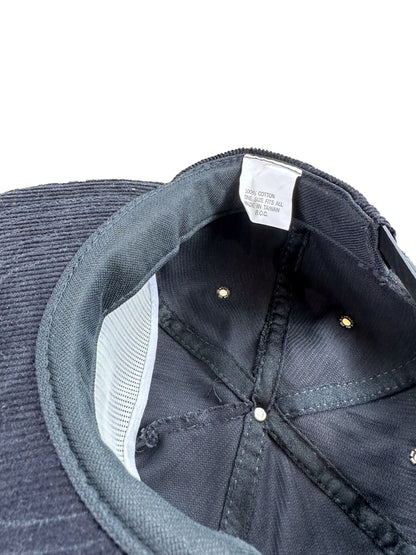 Vintage Camel "Smooth Character" Black Corduroy Snapback Cap