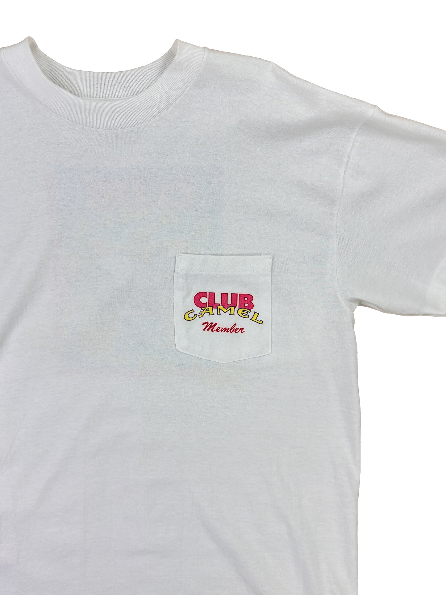 1991 Club Camel Member White Graphic Tee