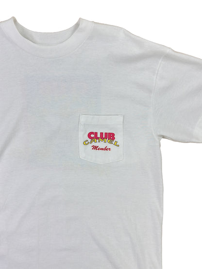 1991 Club Camel Member White Graphic Tee