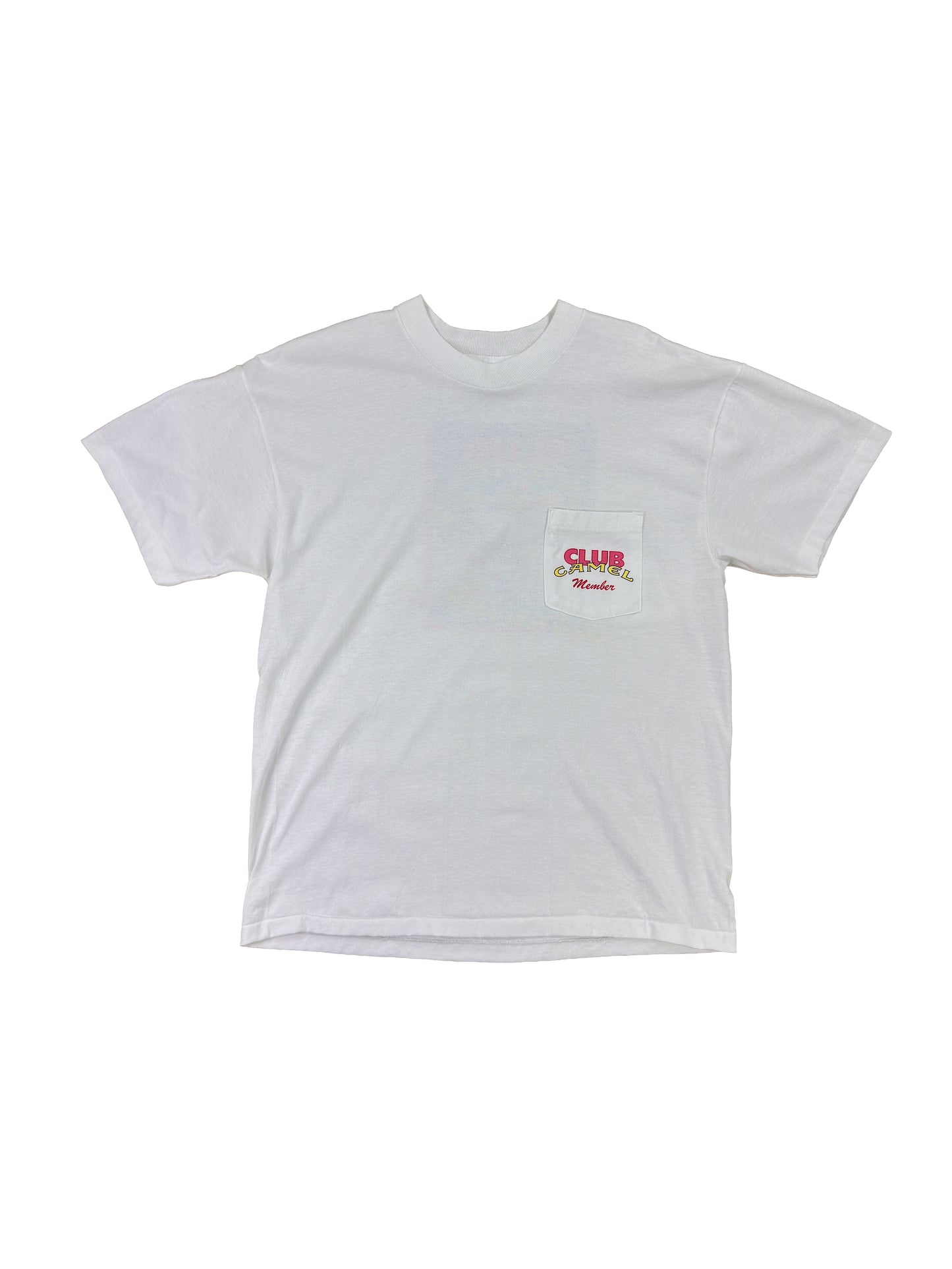 1991 Club Camel Member White Graphic Tee