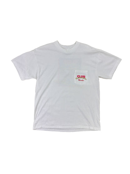 1991 Club Camel Member White Graphic Tee