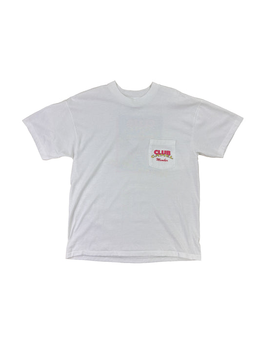 1991 Club Camel Member White Graphic Tee