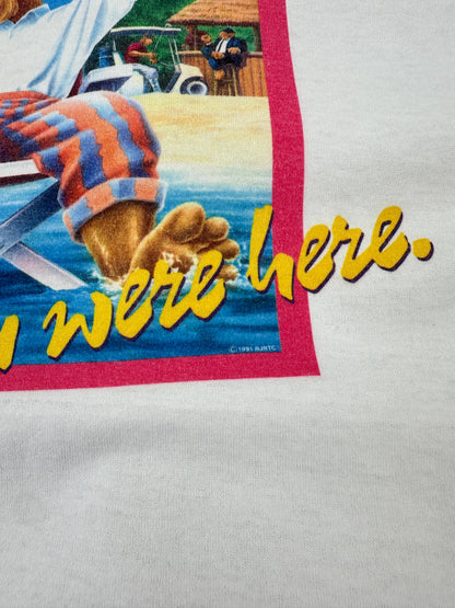1991 Club Camel Member White Graphic Tee