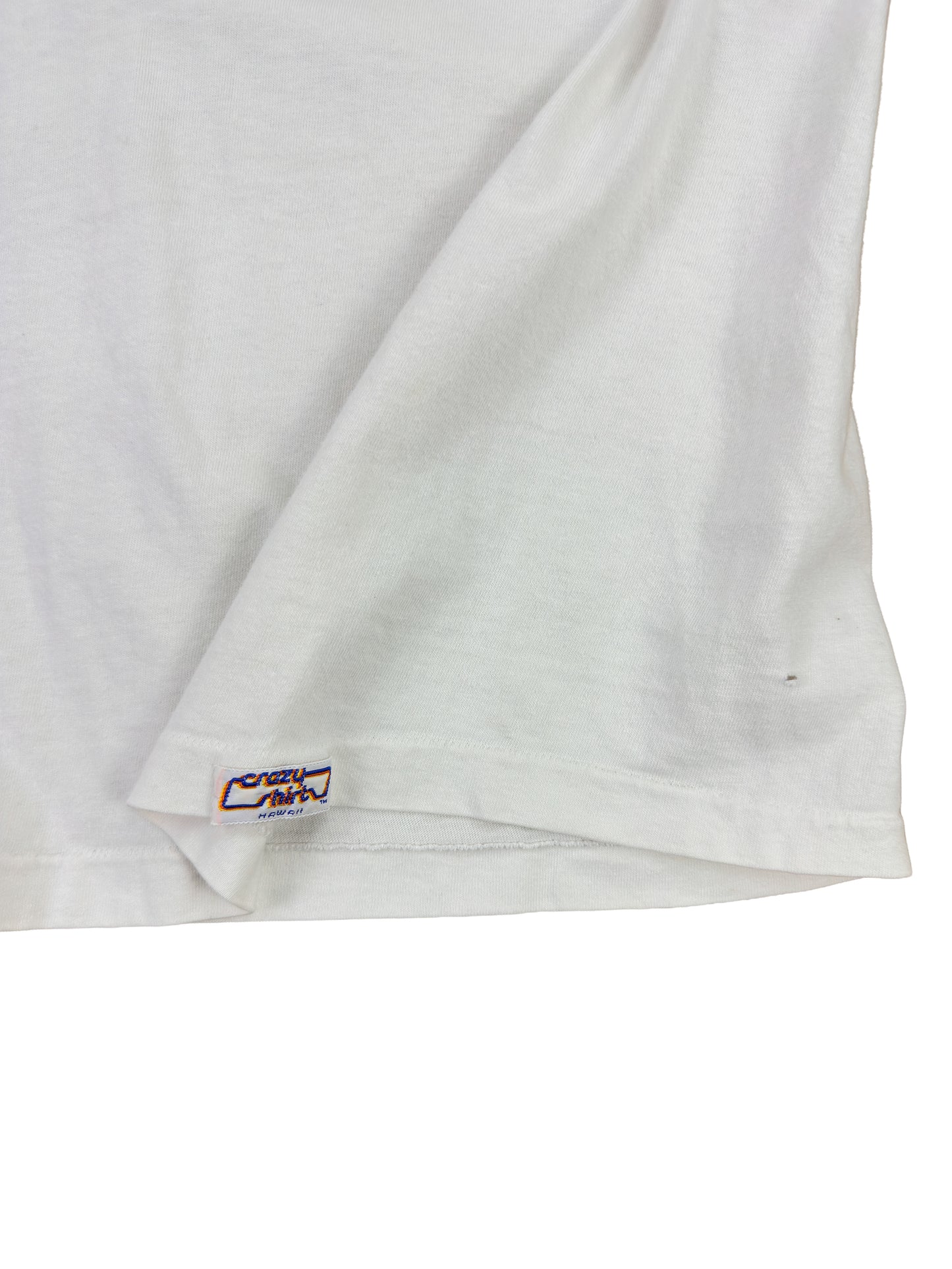Crazy Shirts "Aerobicat" White Graphic Tee