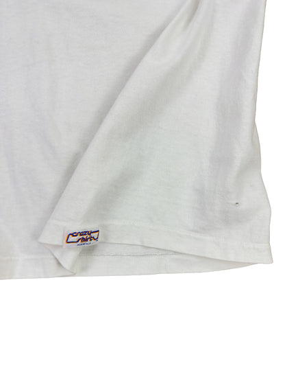 Crazy Shirts "Aerobicat" White Graphic Tee