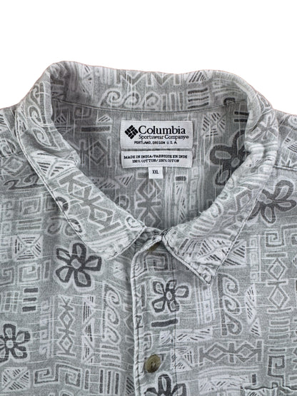 Columbia Grey Patterned Short Sleeve Shirt
