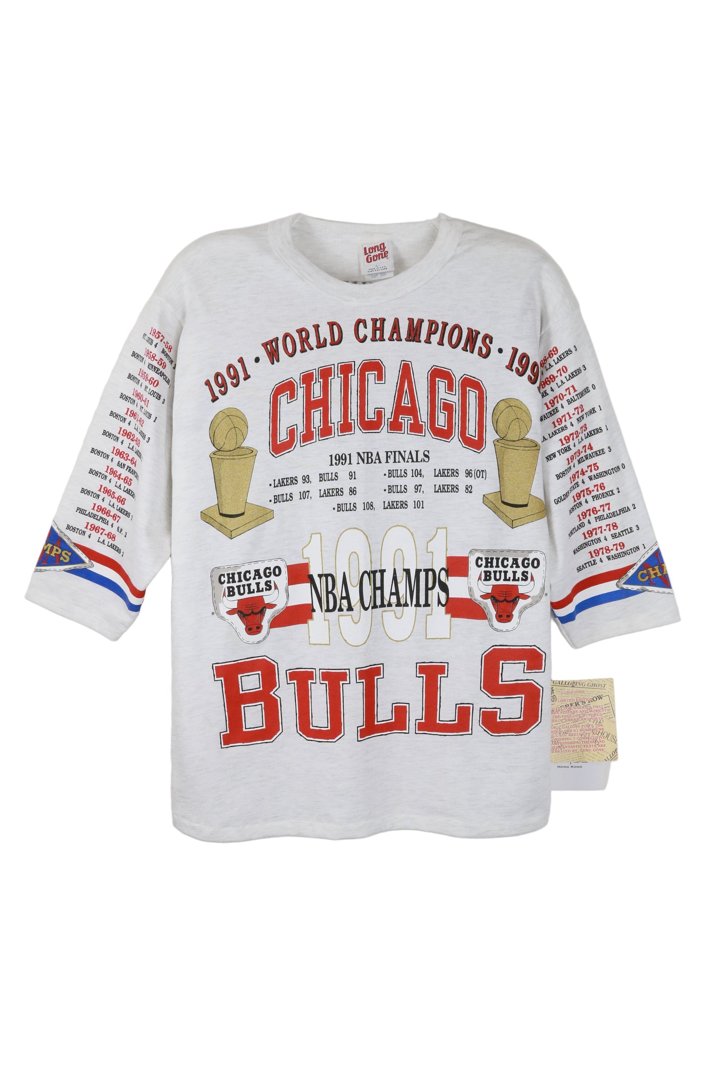 Long Gone Chicago Bulls Champion NBA Tee (Deadstock with Tag)