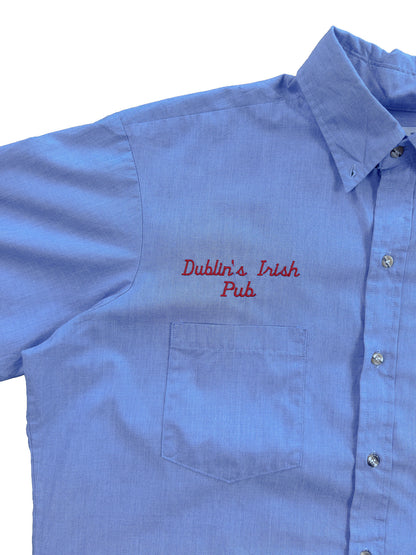 Vintage Miller Lite Beer Dublin's Irish Pub Work Shirt