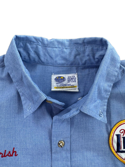 Vintage Miller Lite Beer Dublin's Irish Pub Work Shirt