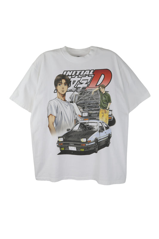 Initial D Movie White Graphic Tee
