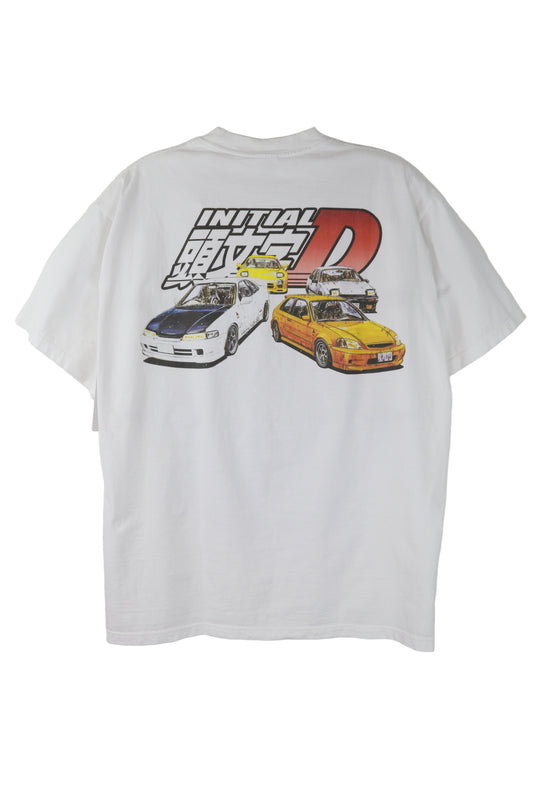 Initial D Movie White Graphic Tee