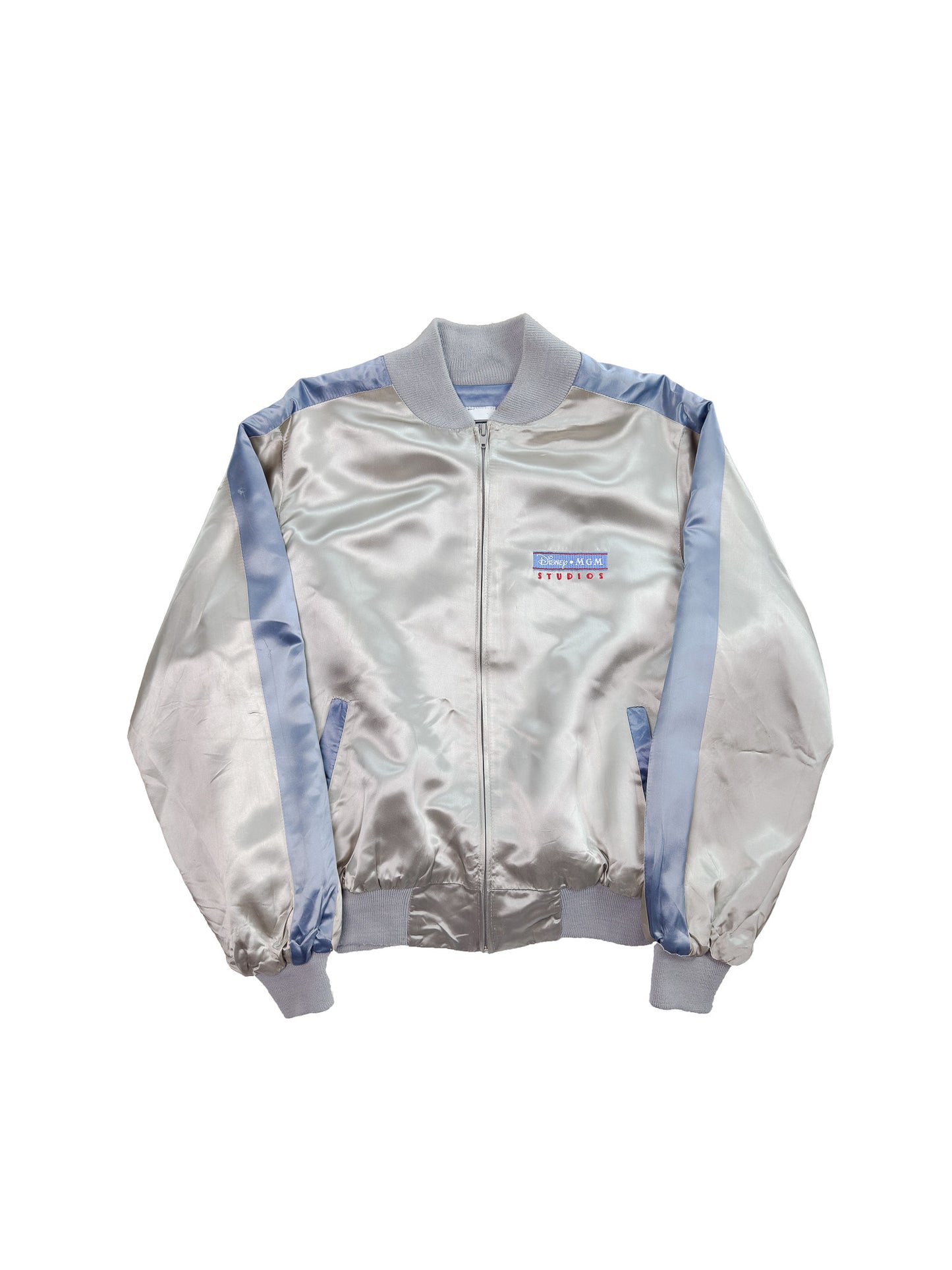 80's Disney MGM Studio Silver Satin Jacket